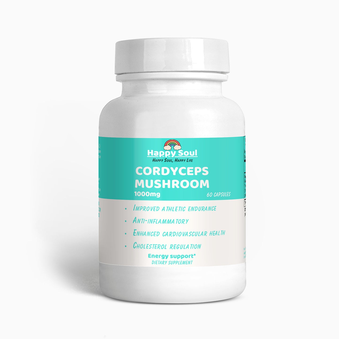 Cordyceps Mushroom 1000mg Vegan Capsules