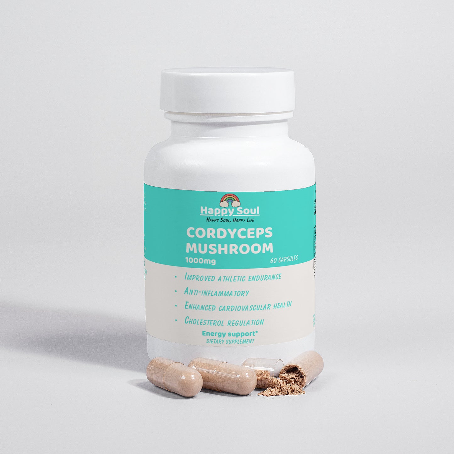 Cordyceps Mushroom 1000mg Vegan Capsules