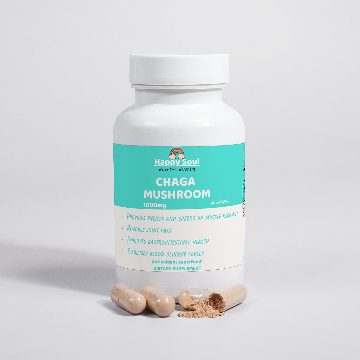 Chaga Mushroom 1000mg Vegan Capsules