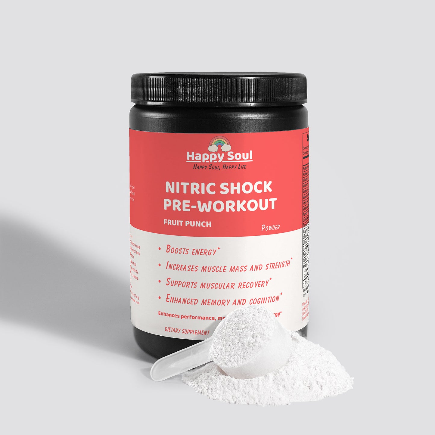 Nitric Shock Pre-Workout Powder (Fruit Punch)